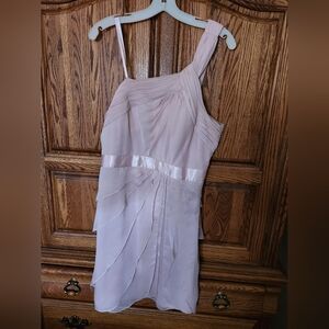 Elegant Pink One-Shoulder Dress